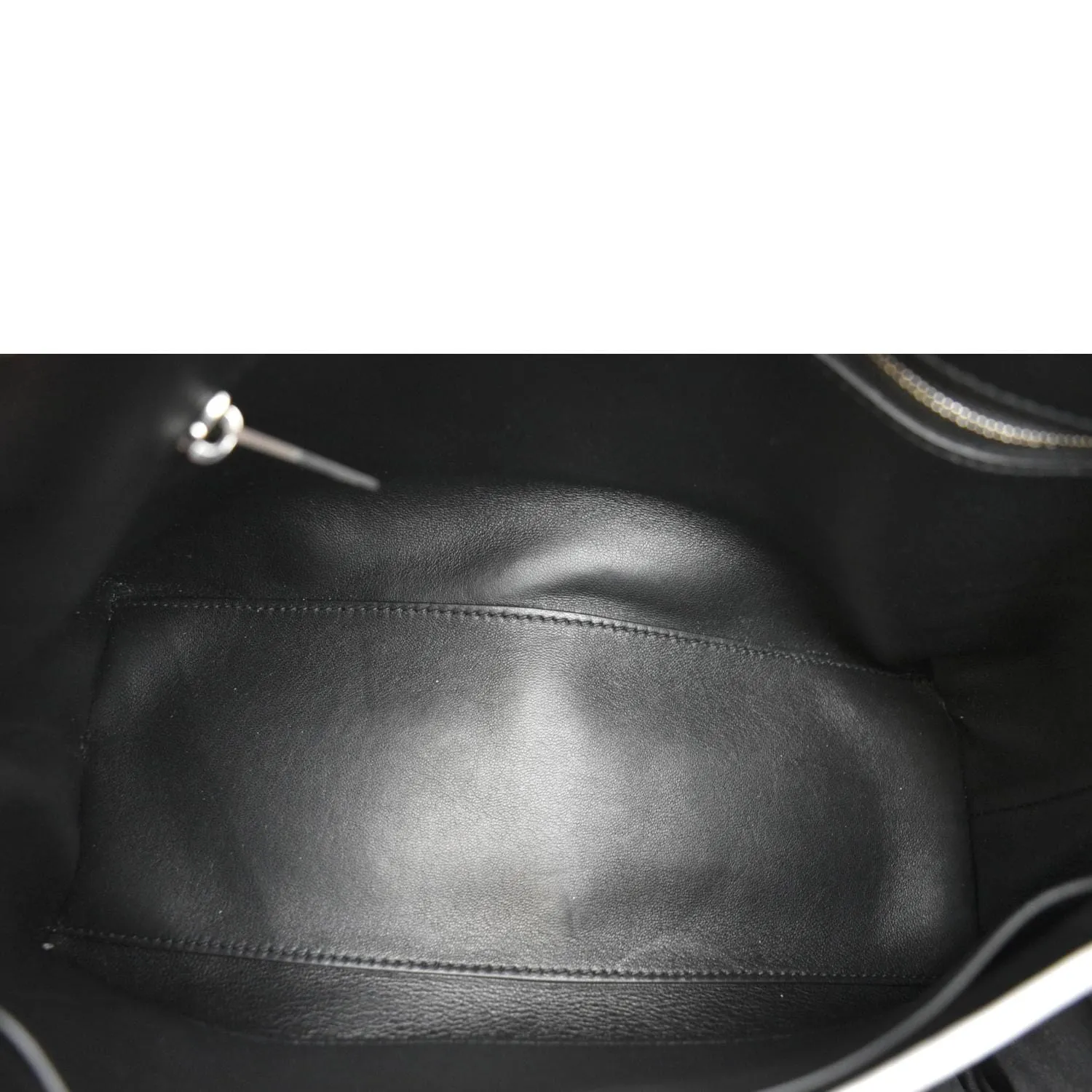 BALENCIAGA Treize Leather Shoulder Bag Metallic Silver