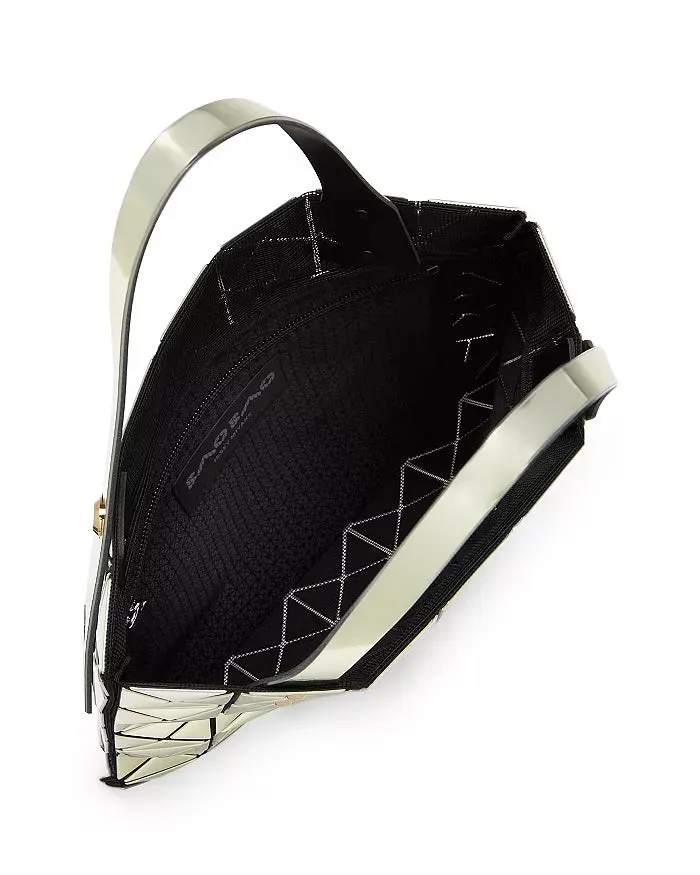 Bao Bao Issey Miyake Platinum Silver Handbag Metallic Rubber Tote Bag NEW