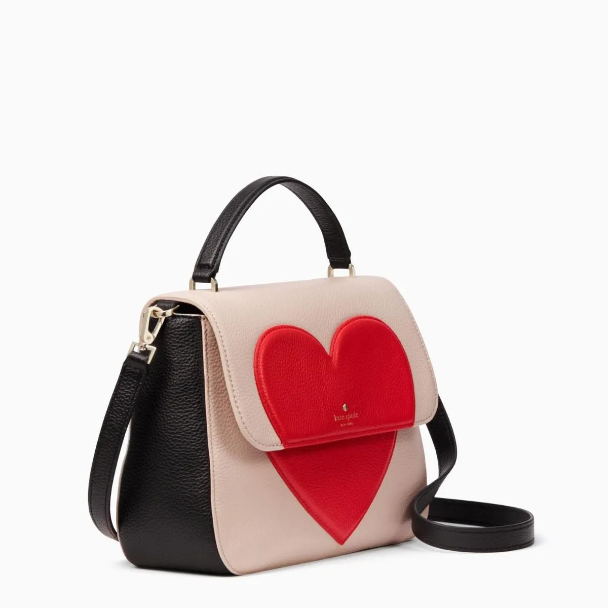 Be Mine Alexya Heart White Satchel Bag