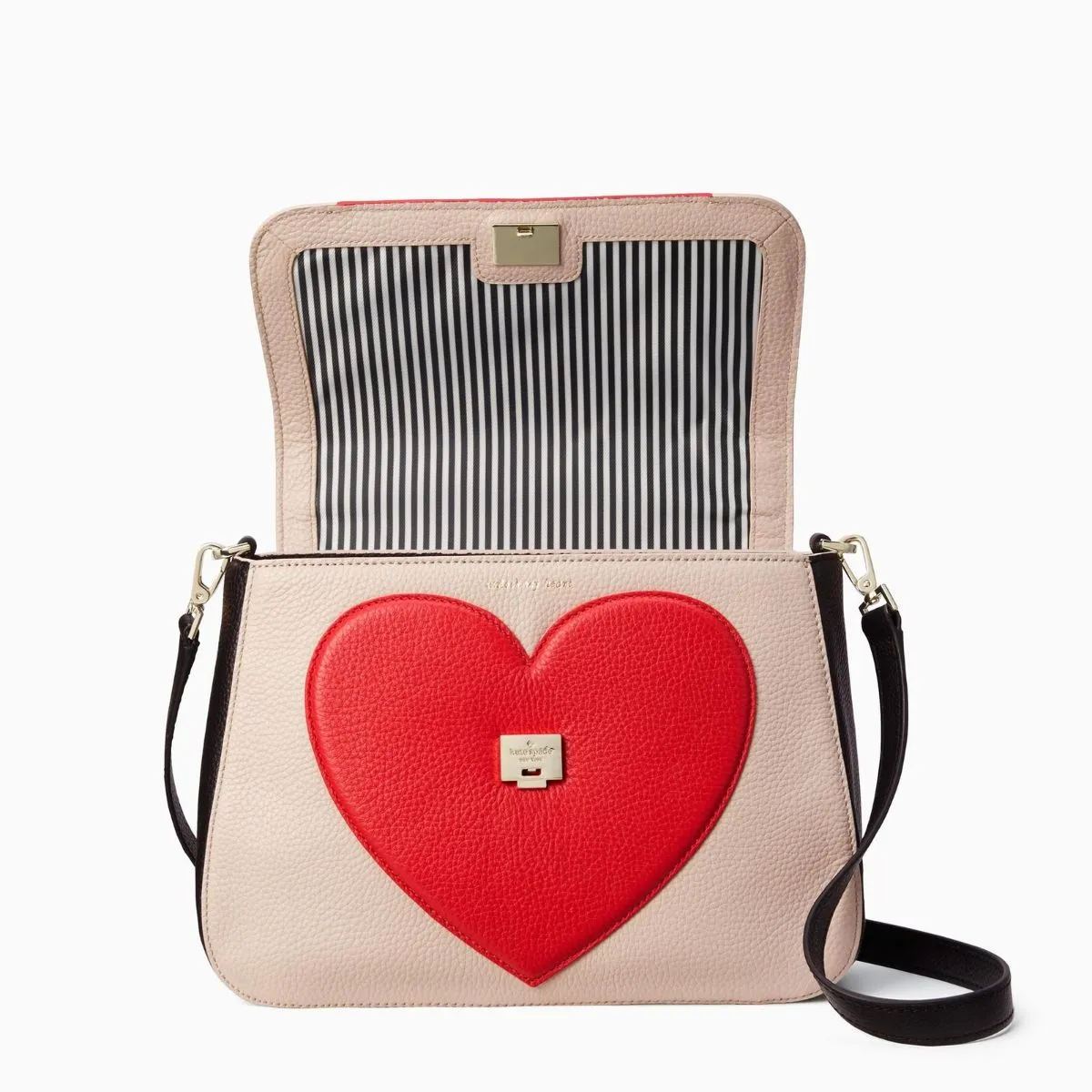 Be Mine Alexya Heart White Satchel Bag