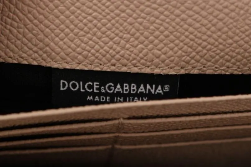 Black Leather Zipper Continental Wallet