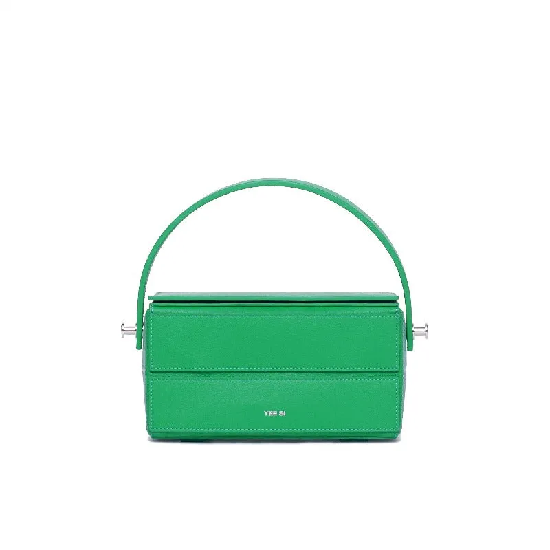 Block Mini Foldable Shoulder Bag - Green