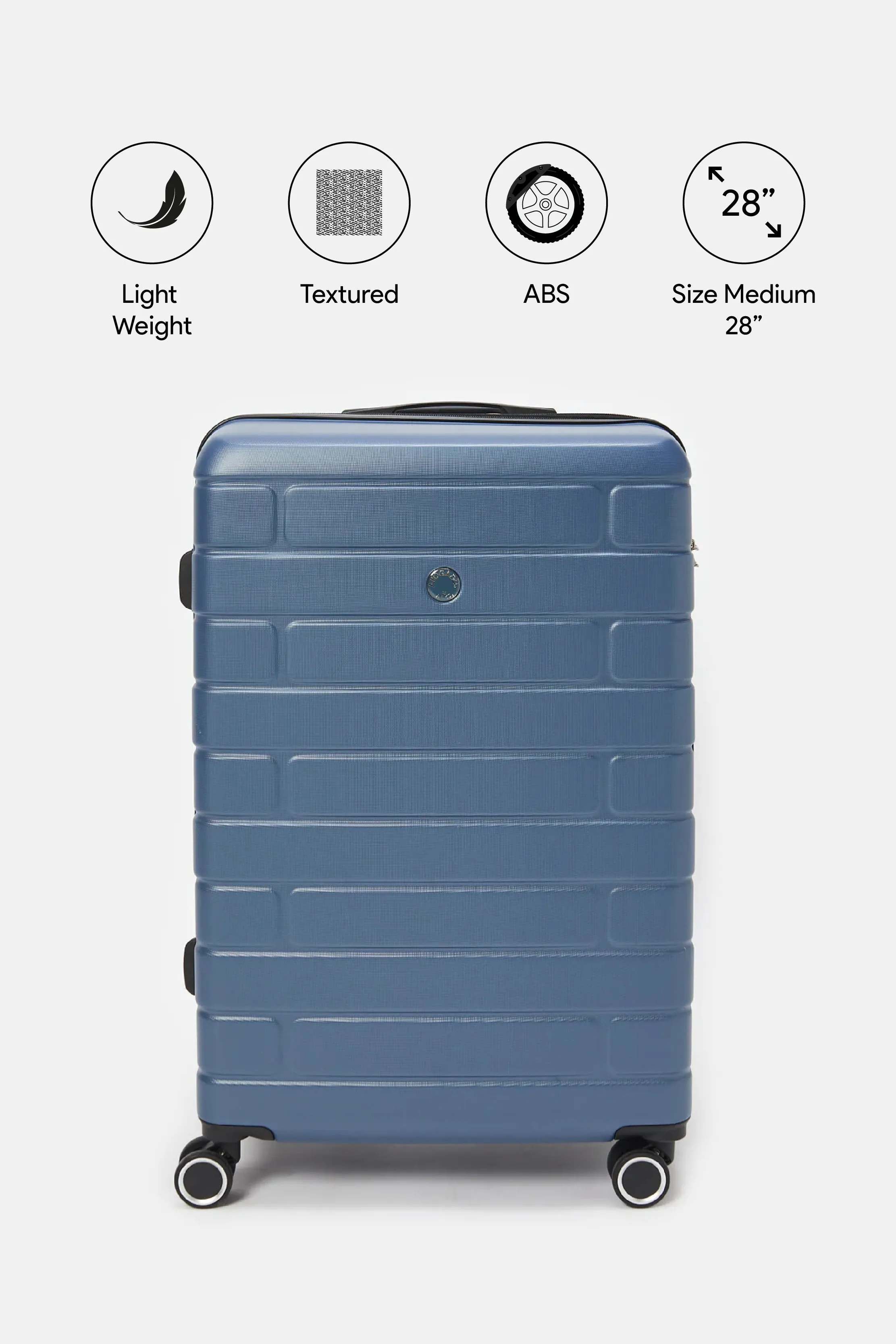 Blue Expandable Trolley Luggage (28 Inch)