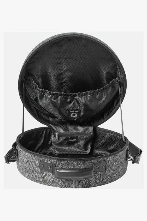 BRIXTON DONE PROPER FEDORA TRAVEL CASE - GREY/BLACK