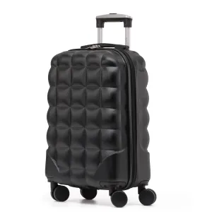 Bubble Cabin Case Set Ryanair Easyjet Approved 55x35x20cm Carryon Cabin Suitcase