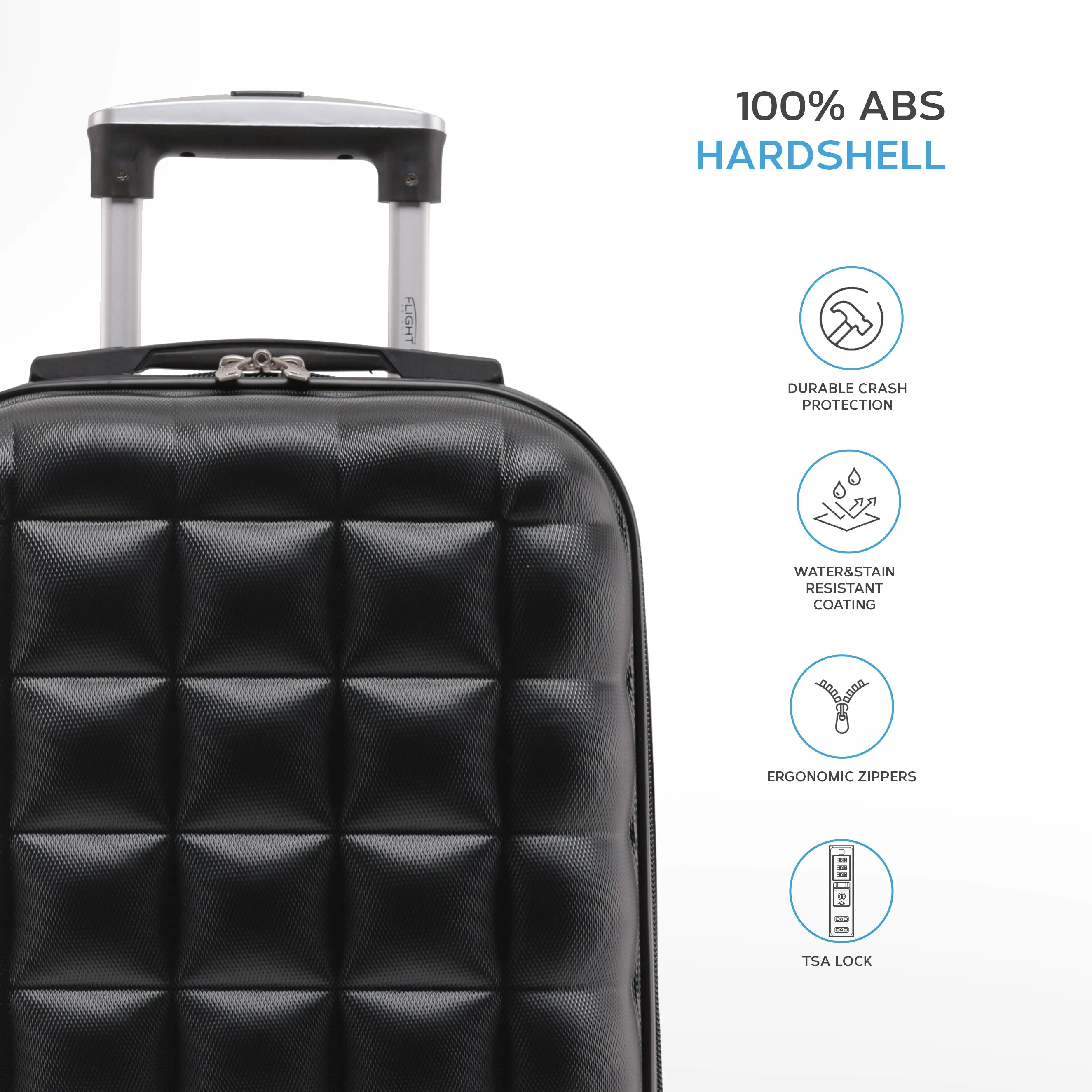 Bubble Suitcase Ryanair easyJet Jet2 Approved Hardcase Suitcases Size Options