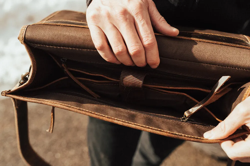 Buffalo Leather Briefcase