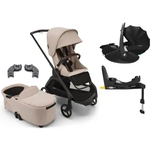 Bugaboo Dragonfly Pebble 360 Pro V2 Travel System - Black/Desert Taupe