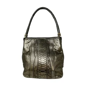 Bulgari Python Metallic Tote