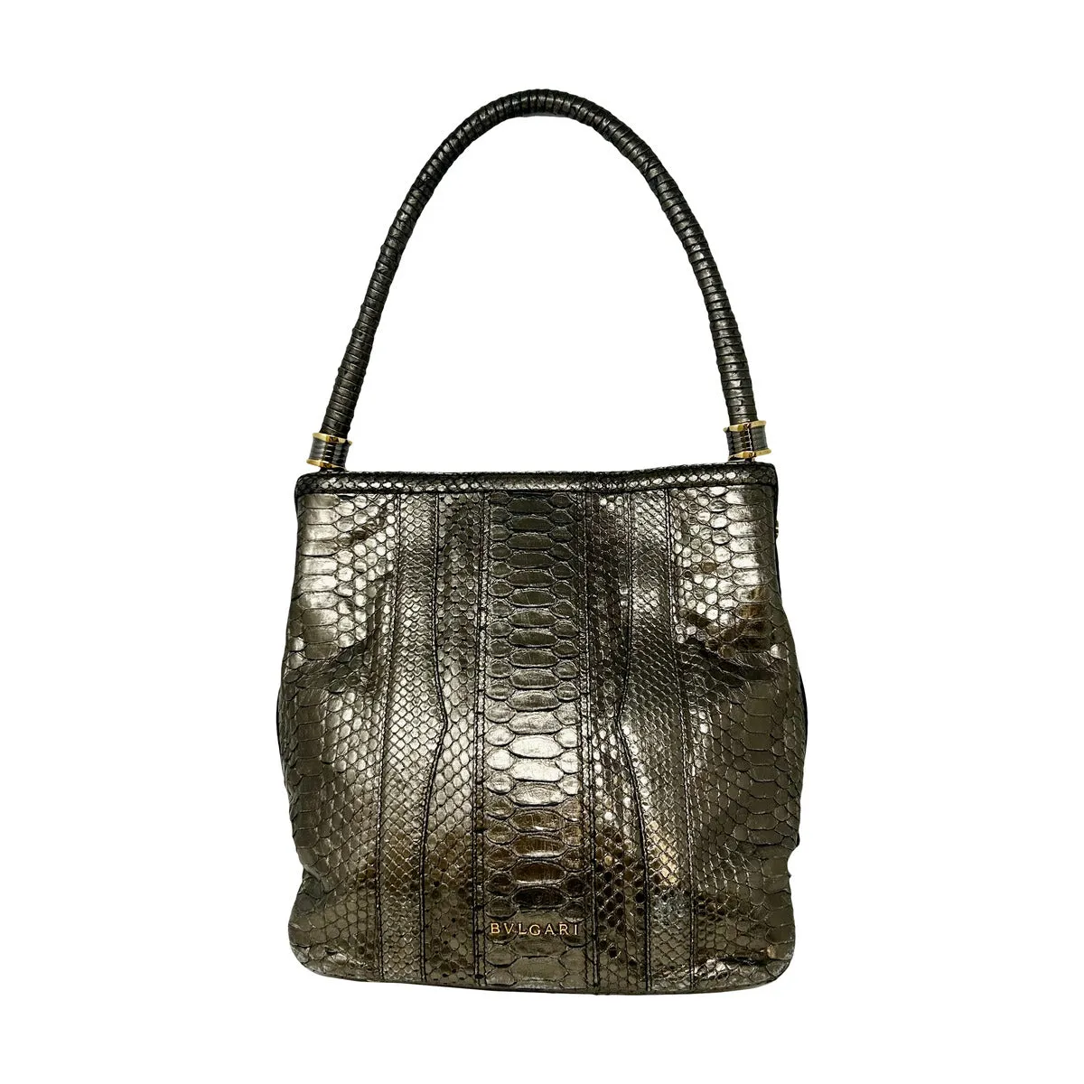 Bulgari Python Metallic Tote