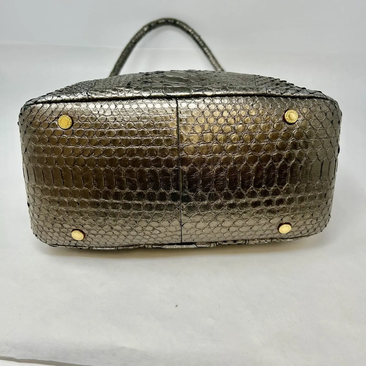 Bulgari Python Metallic Tote