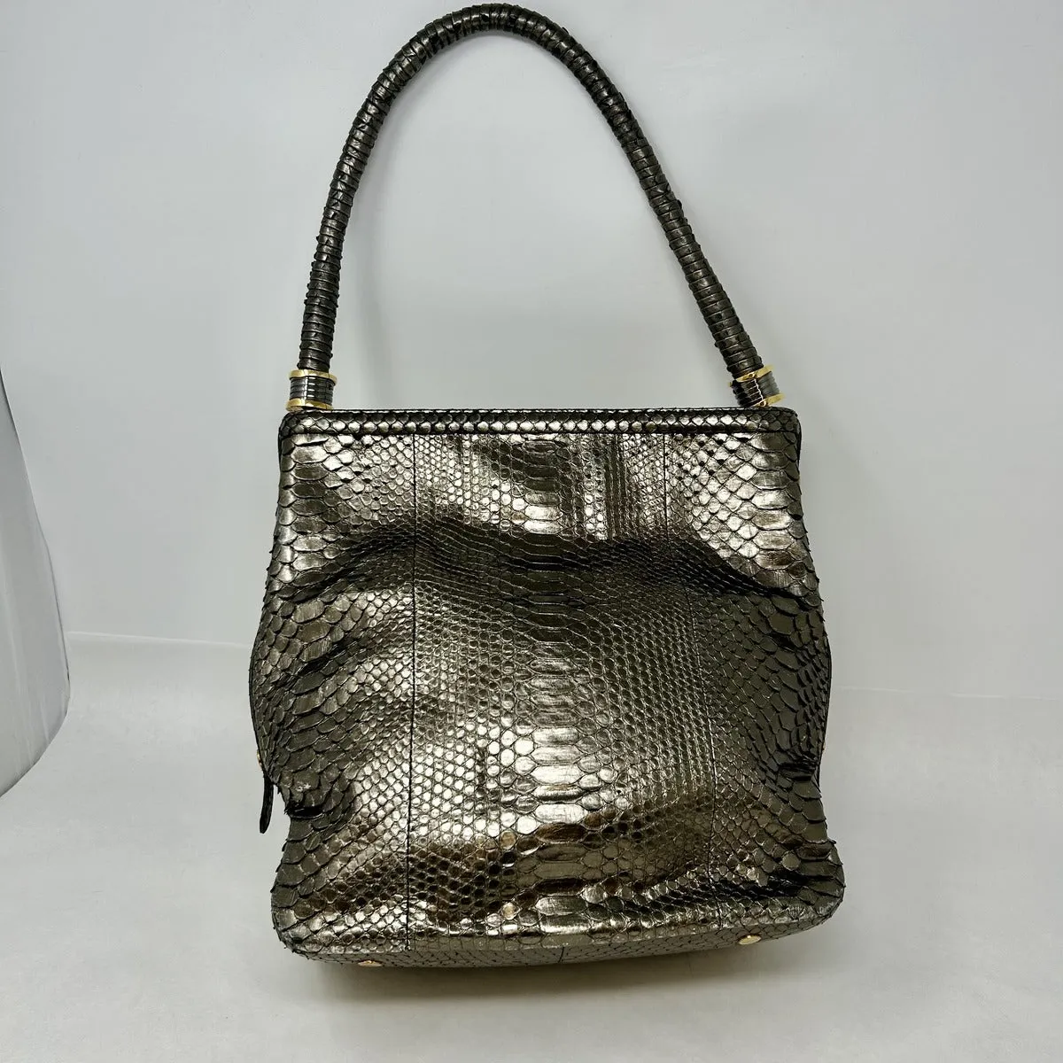 Bulgari Python Metallic Tote