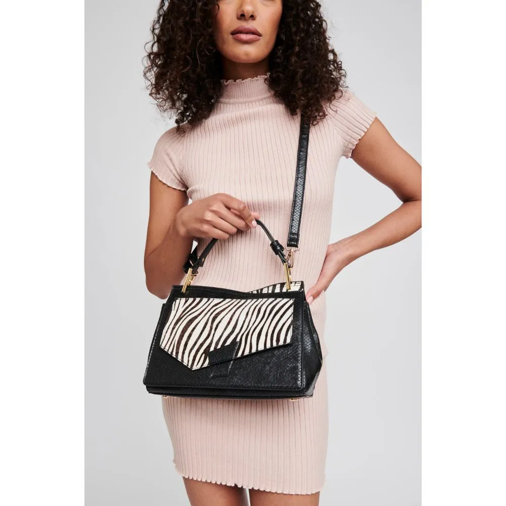 Camila Zebra Satchel