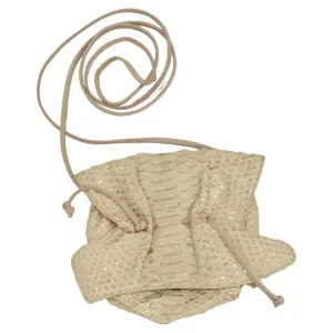 Carlos Falchi Vintage Crossbody Drawstring Mini Handbag