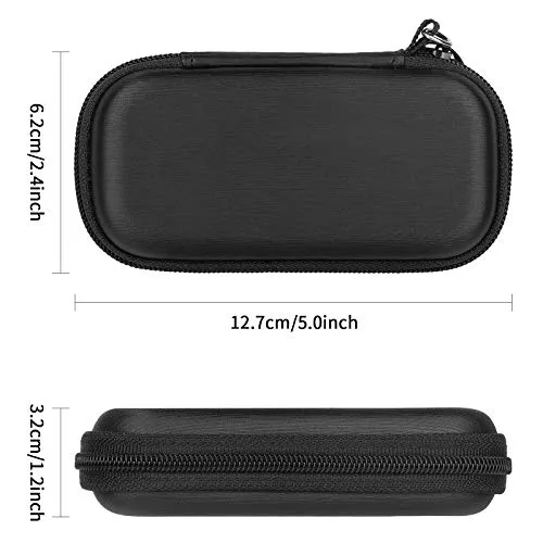 Case for AliveCor KardiaMobile 6L Wireless 6-Lead EKG, Protective Cover Storage Bag (Black)