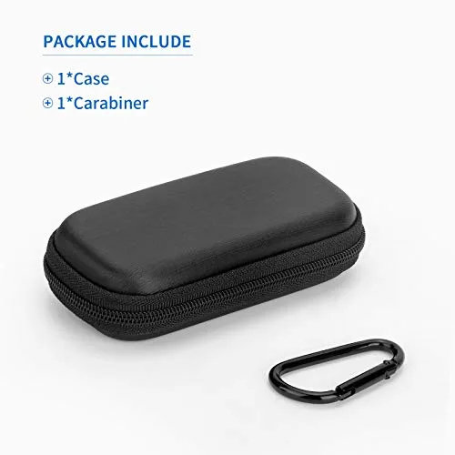 Case for AliveCor KardiaMobile 6L Wireless 6-Lead EKG, Protective Cover Storage Bag (Black)
