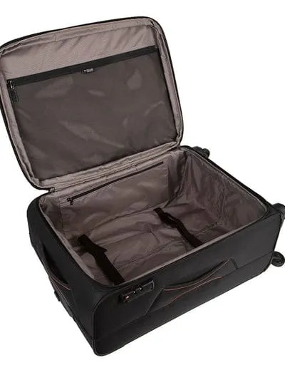 Cellini Monte Carlo Medium 4 Wheel Trolley Case Black
