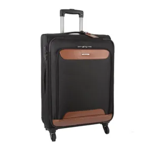 Cellini Monte Carlo Medium 4 Wheel Trolley Case Black
