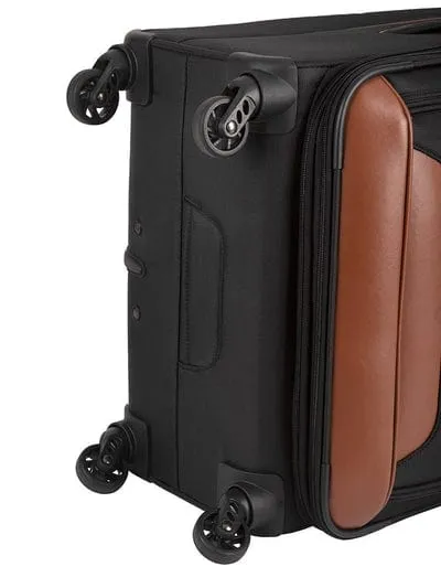 Cellini Monte Carlo Medium 4 Wheel Trolley Case Black