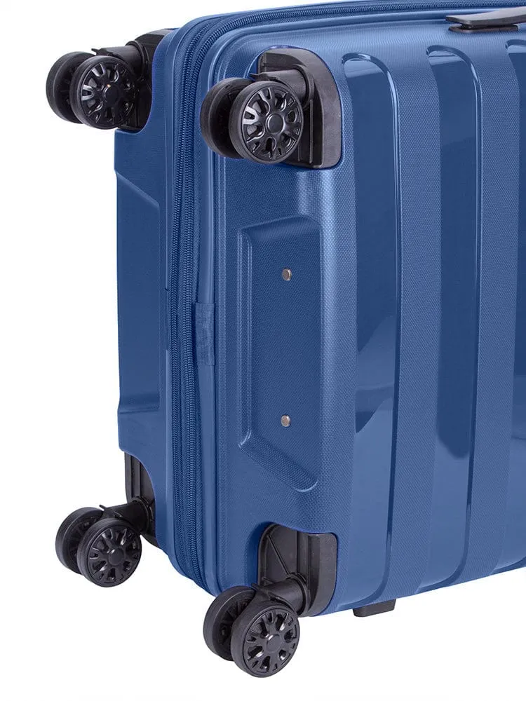 Cellini Sonic 4 wheel Large Trolley Case Midnight Blue