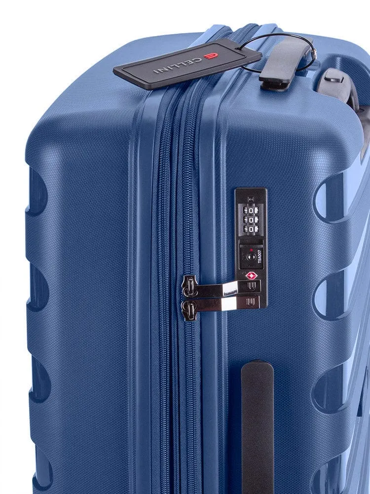 Cellini Sonic 4 wheel Large Trolley Case Midnight Blue