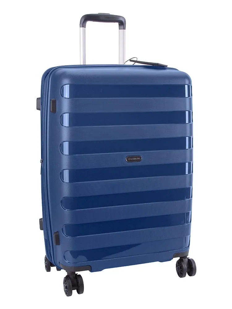 Cellini Sonic 4 wheel Large Trolley Case Midnight Blue