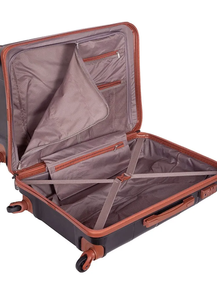 Cellini Spinn Medium Trolley Case Black/Tan