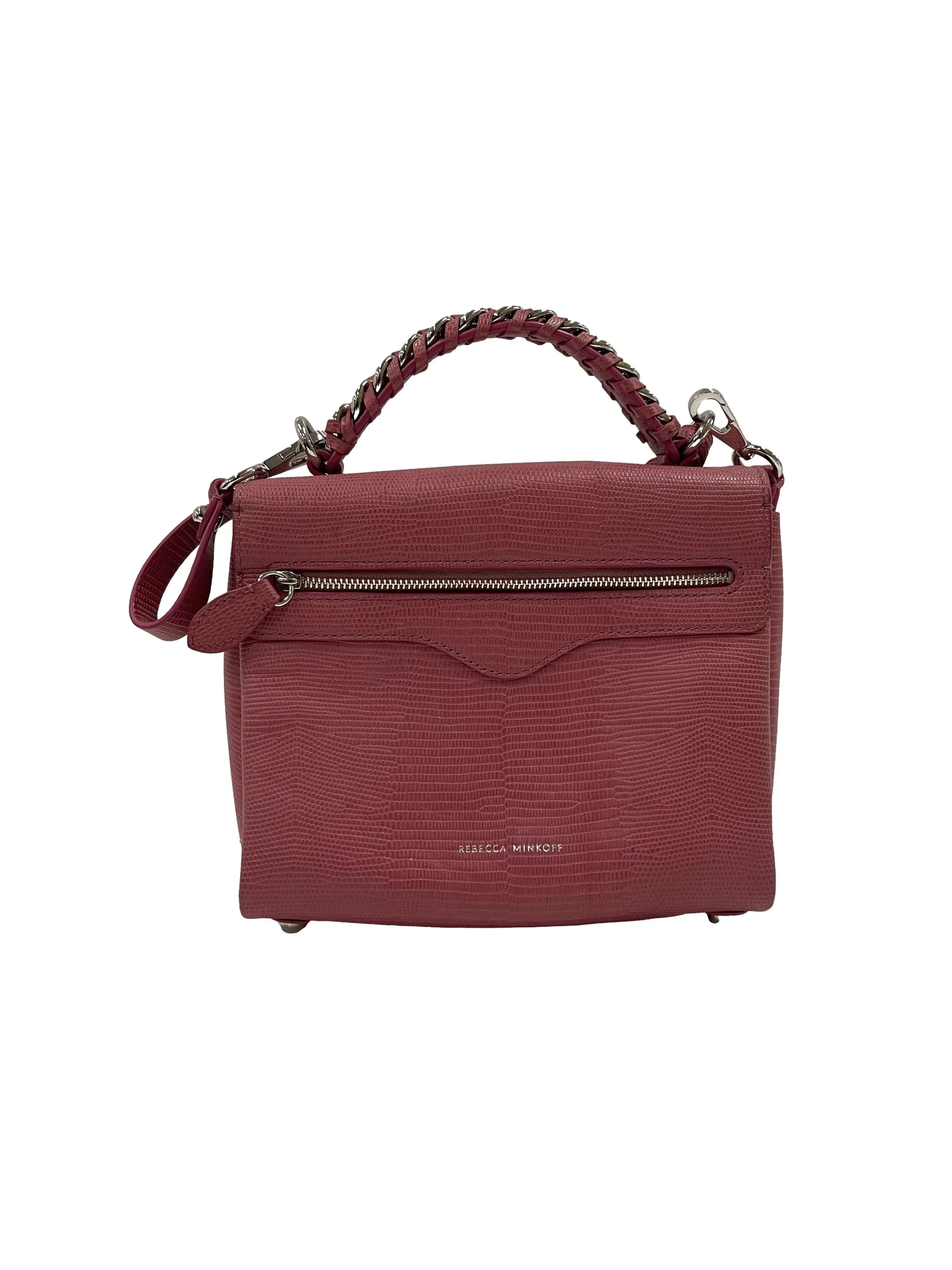 Chain Leather Satchel