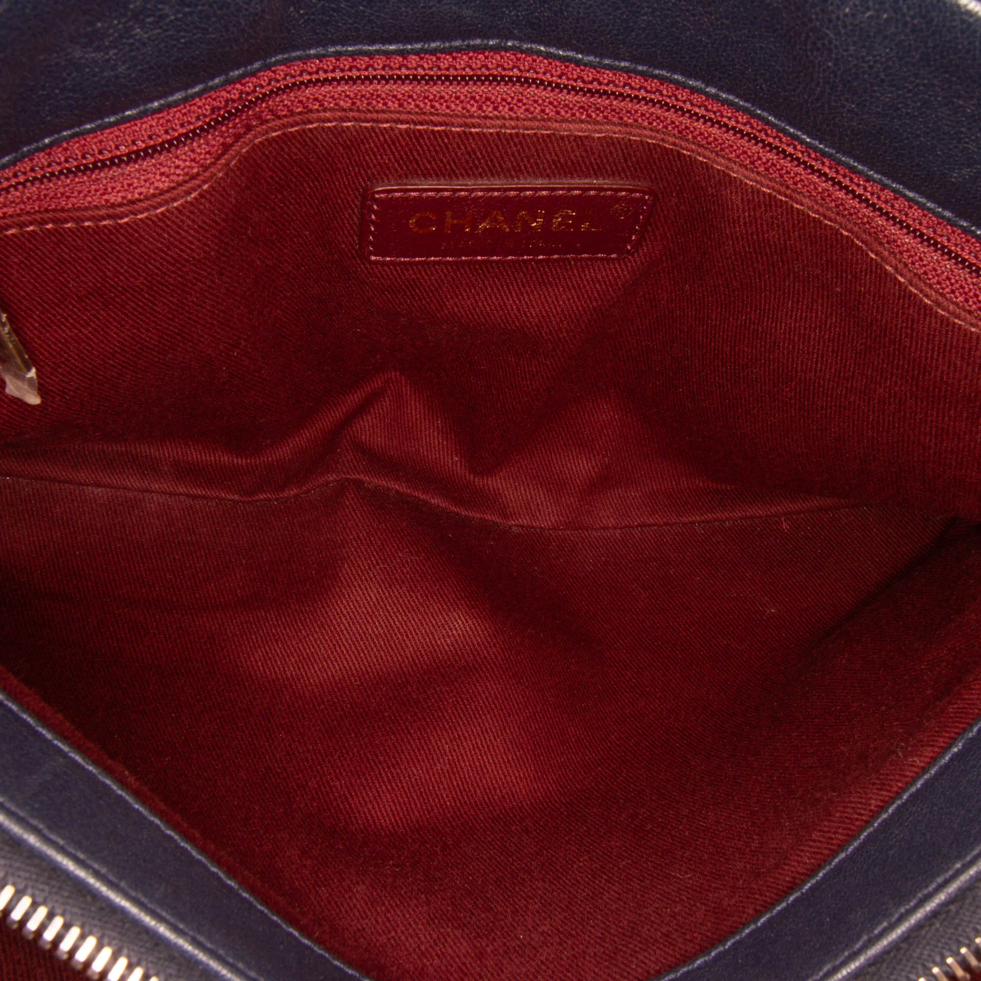 Chanel Paris Rome Large Sheepskin Trapezio Flap