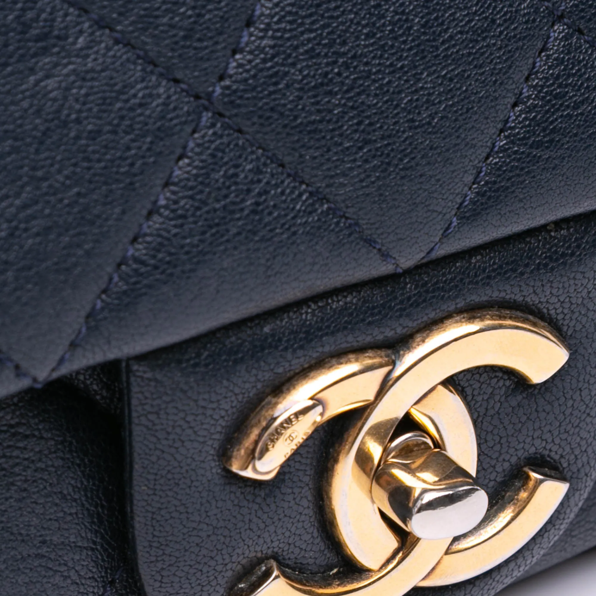Chanel Paris Rome Large Sheepskin Trapezio Flap
