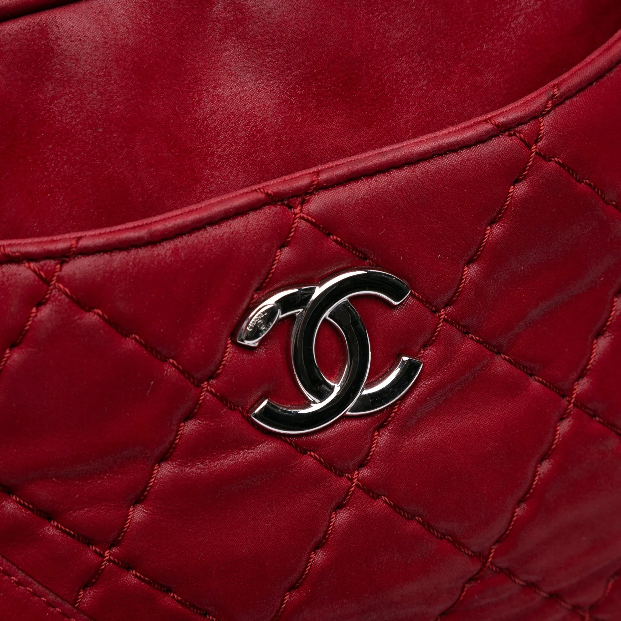 Chanel Quilted Iridescent Calfskin Relax CC Satchel