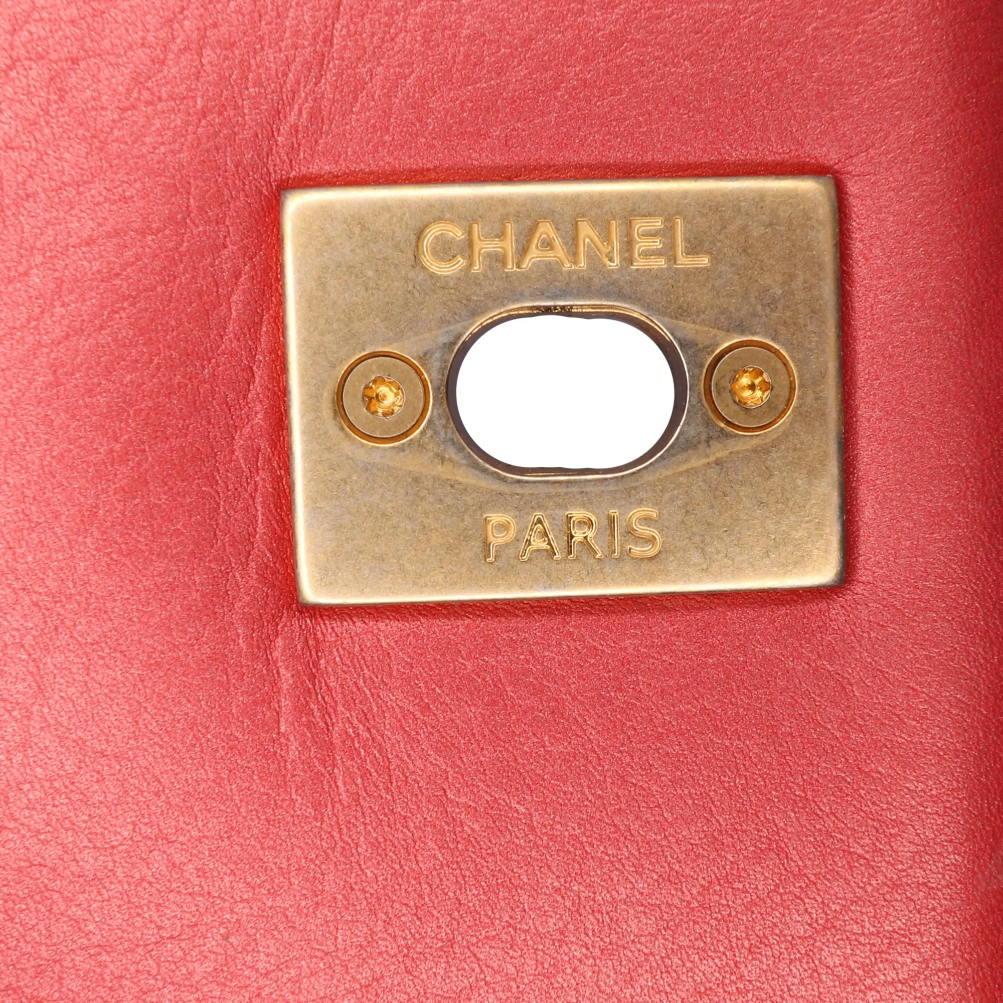 Chanel Quilted Metallic Calfskin Top Handle Flap