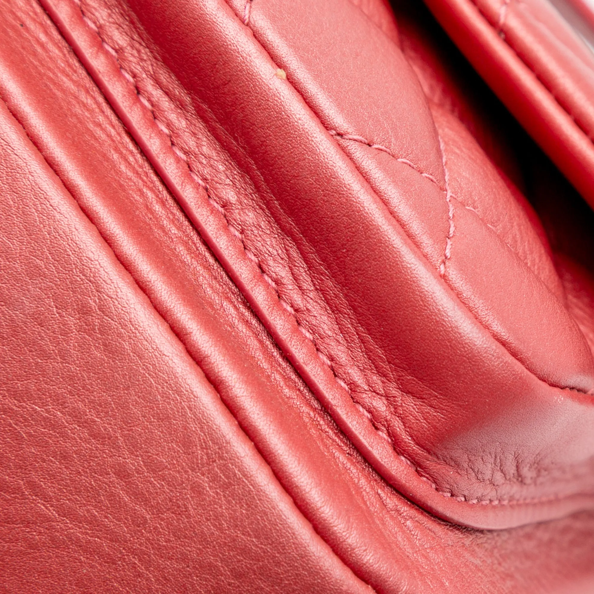 Chanel Quilted Metallic Calfskin Top Handle Flap