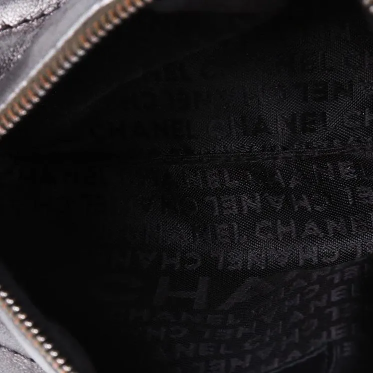 Chanel Silver Mini Cylinder Bag