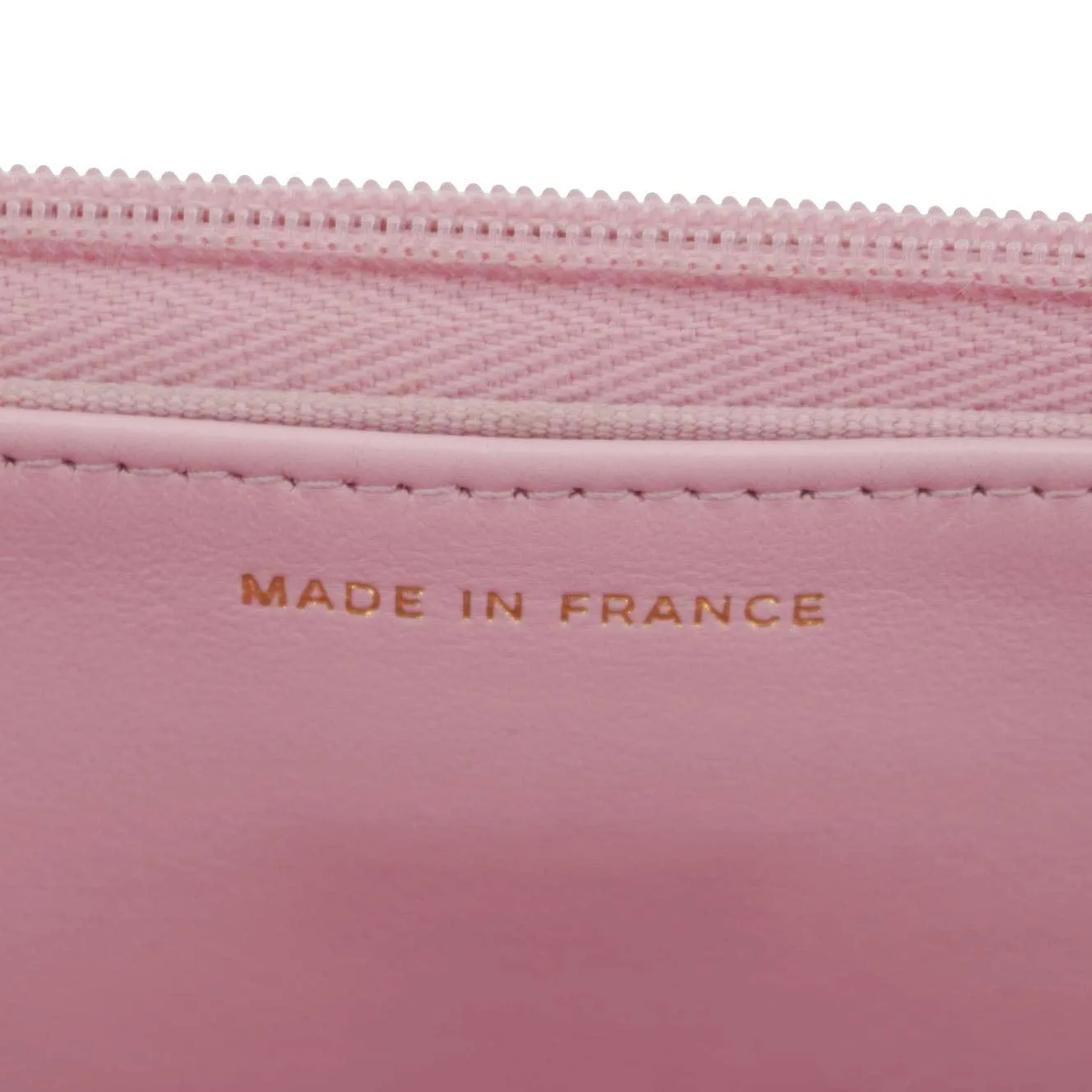CHANEL Wallet On Chain Quilted Caviar Leather Crossbody Bag Pink