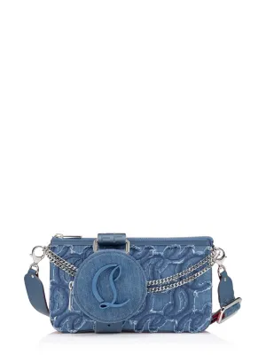 Christian Louboutin Loubila Hybrid Pouch in Toile Denim | In-Store Only