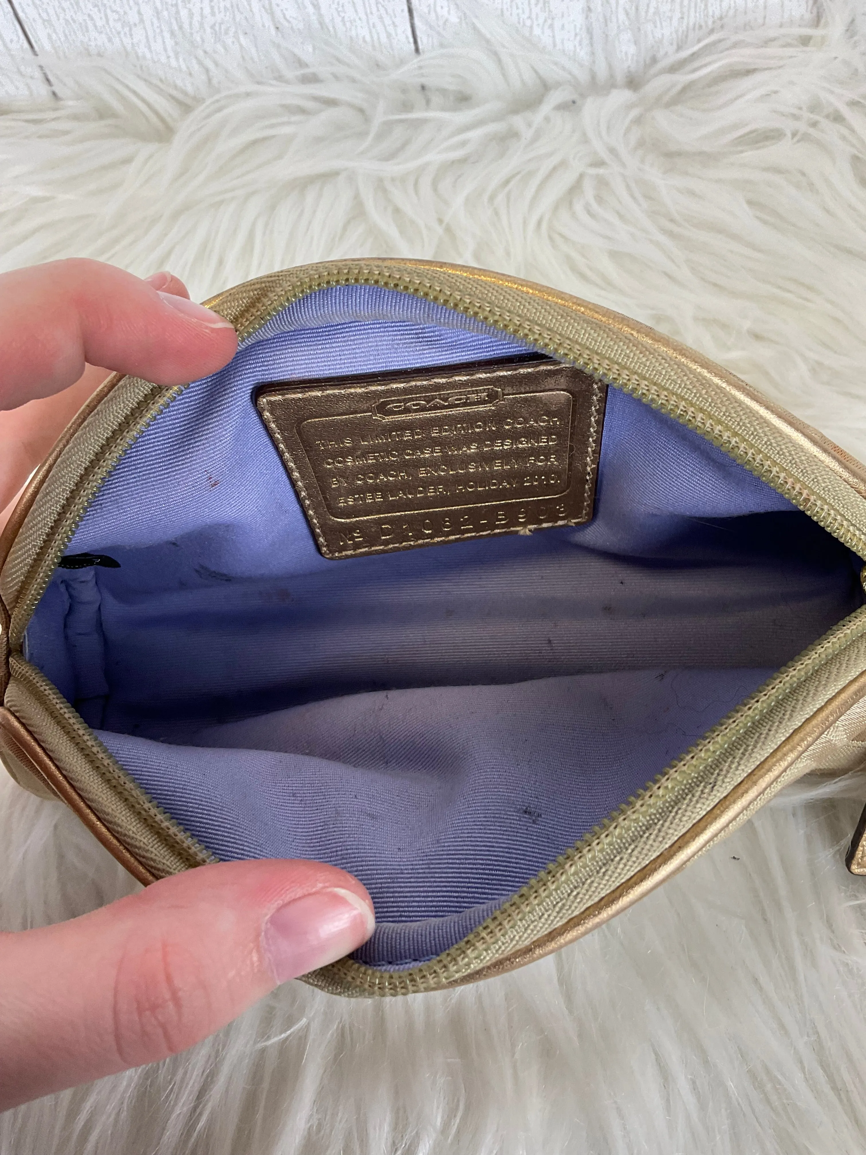 Clutch Designer By Coach, Size: Small