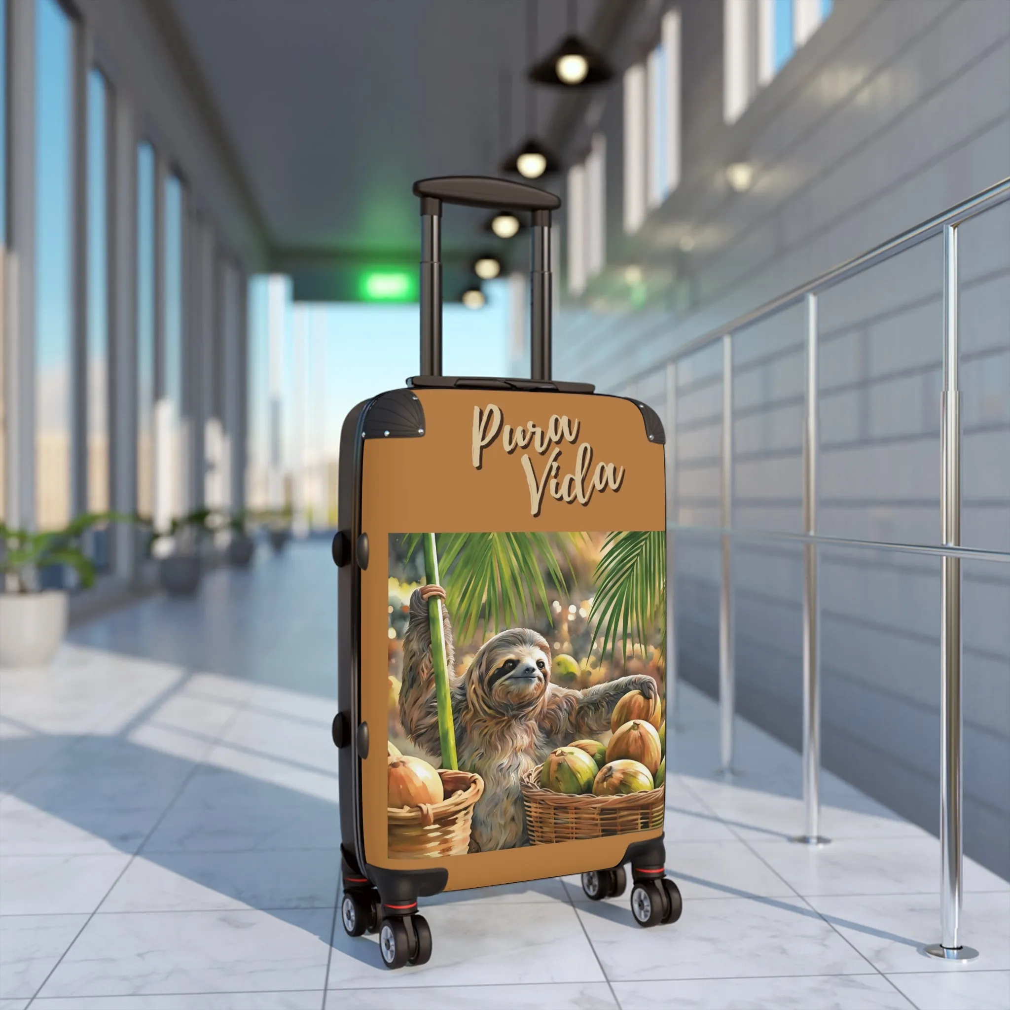 Coconut Sloth Suitcase