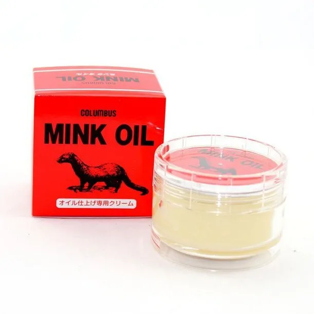 Columbus Mink Oil Leather Care (45g) Made in Japan for handbags and wallets