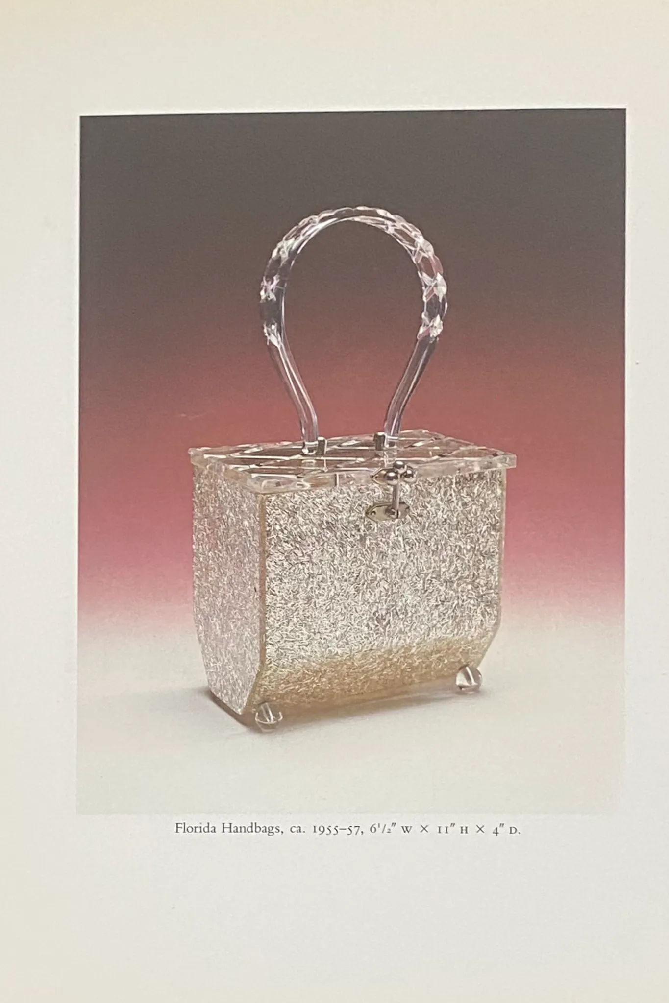 Confetti Glitter Lucite Box Bag