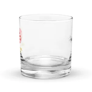 Continental Airlines Glass Tumbler - "Work hard. Fly right."