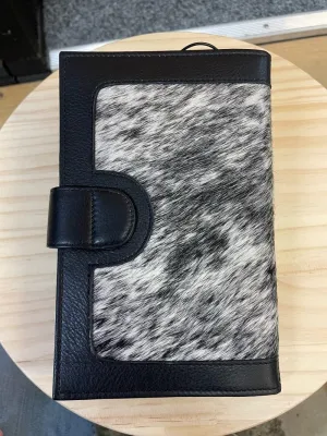 Cowhide and Leather Wallet