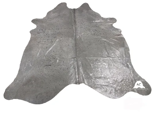 Cowhide Silver Metallic Sheets | 12"x12", 12"x18", 12"x24" Precuts Leather Sheets
