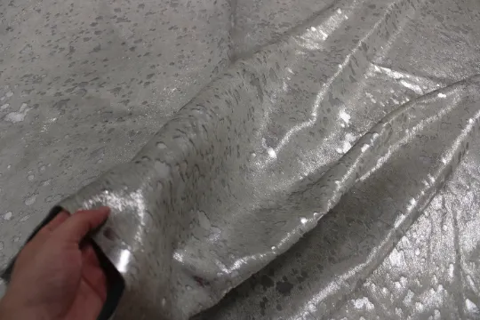 Cowhide Silver Metallic Sheets | 12"x12", 12"x18", 12"x24" Precuts Leather Sheets
