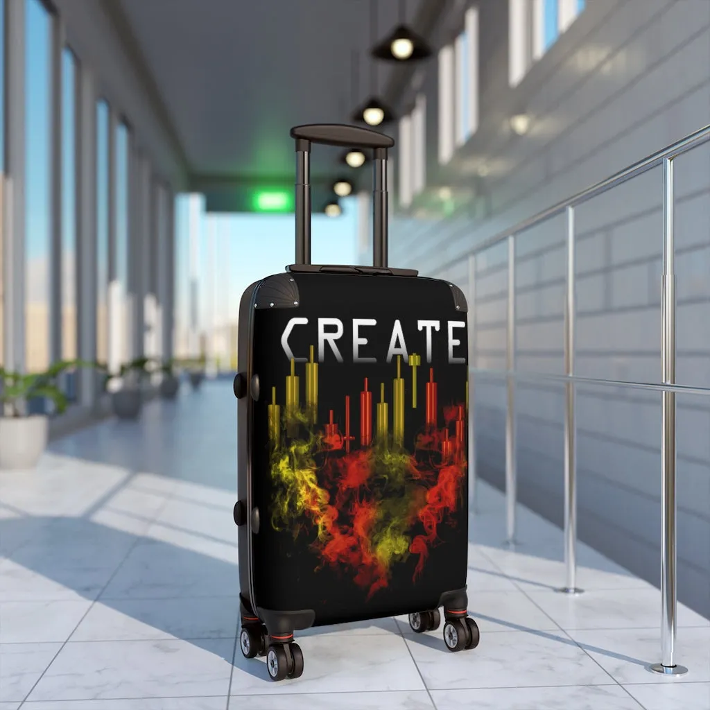 Create Smoke to Candlesticks Cabin Suitcase