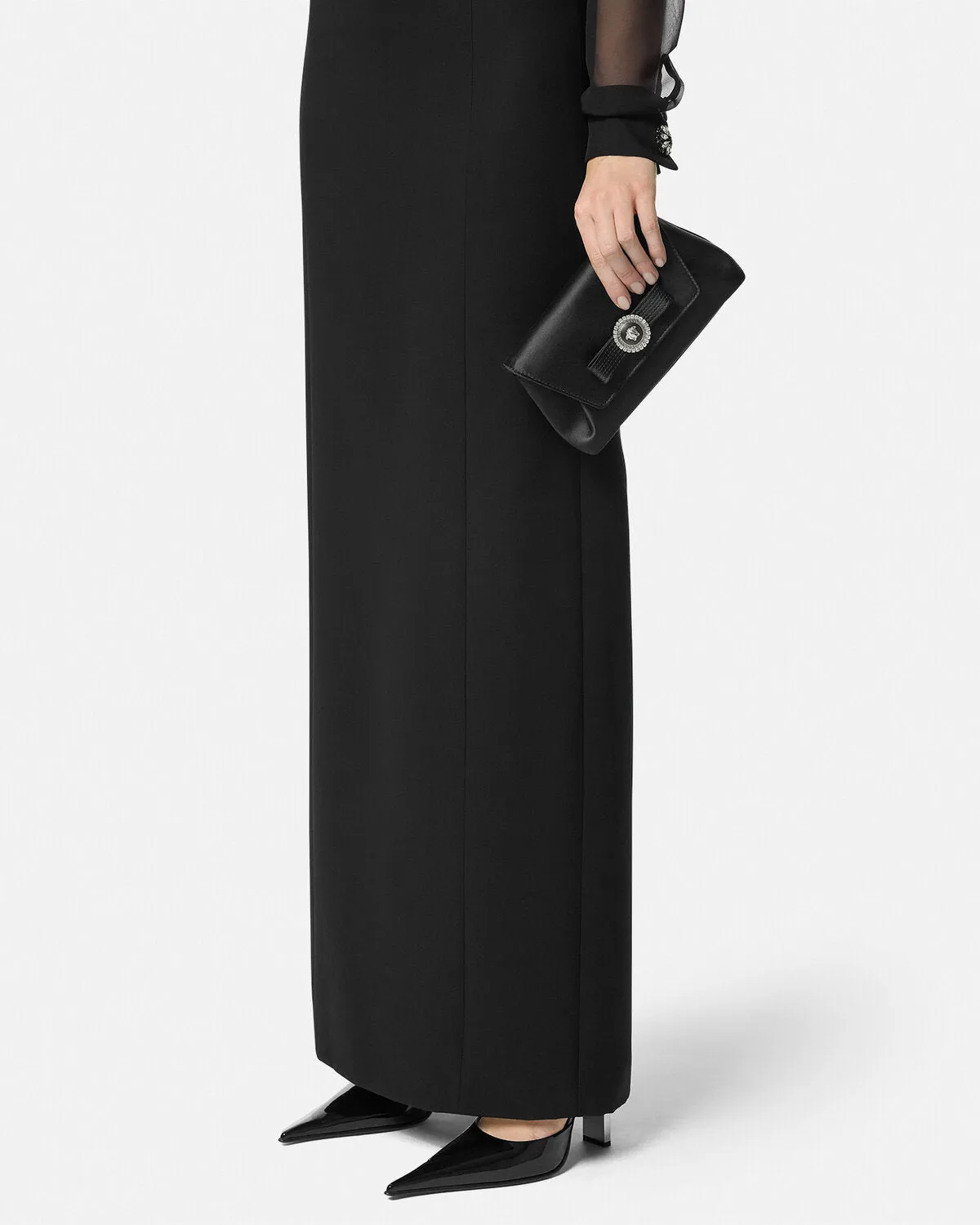 Crystal Gianni Ribbon Clutch