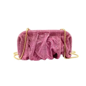Crystal Luxe Evening Bag - Pink