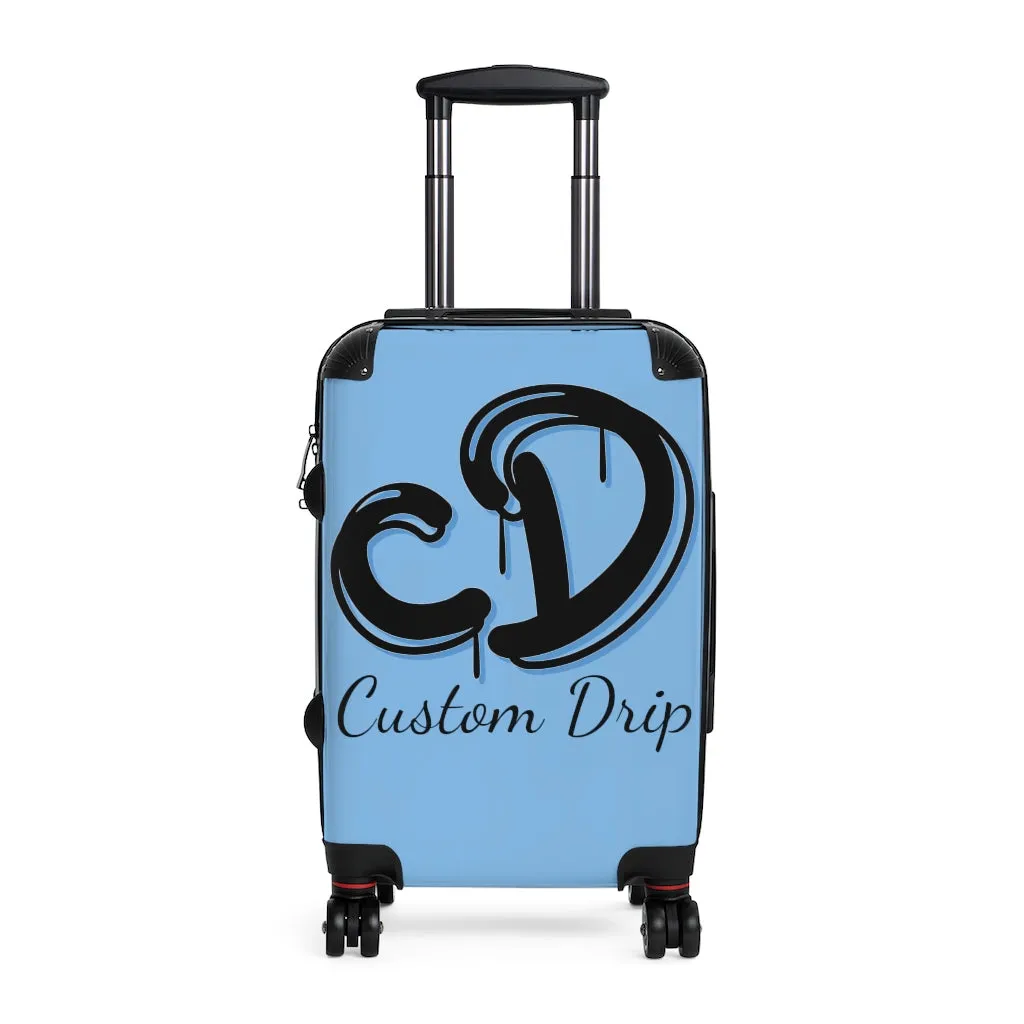 Custom Drips Blue Cabin Suitcase