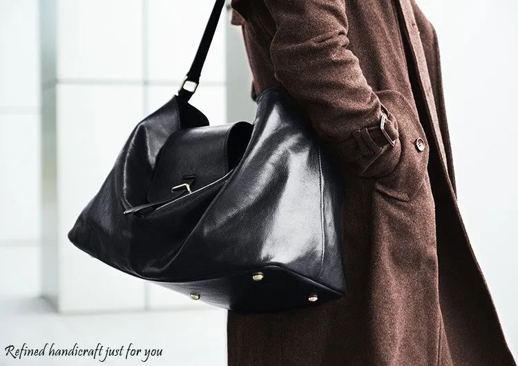 Custom Handmade Vegetable Tanned Italian Leather Shoulder Bag Women Handbag Tote Bag D047