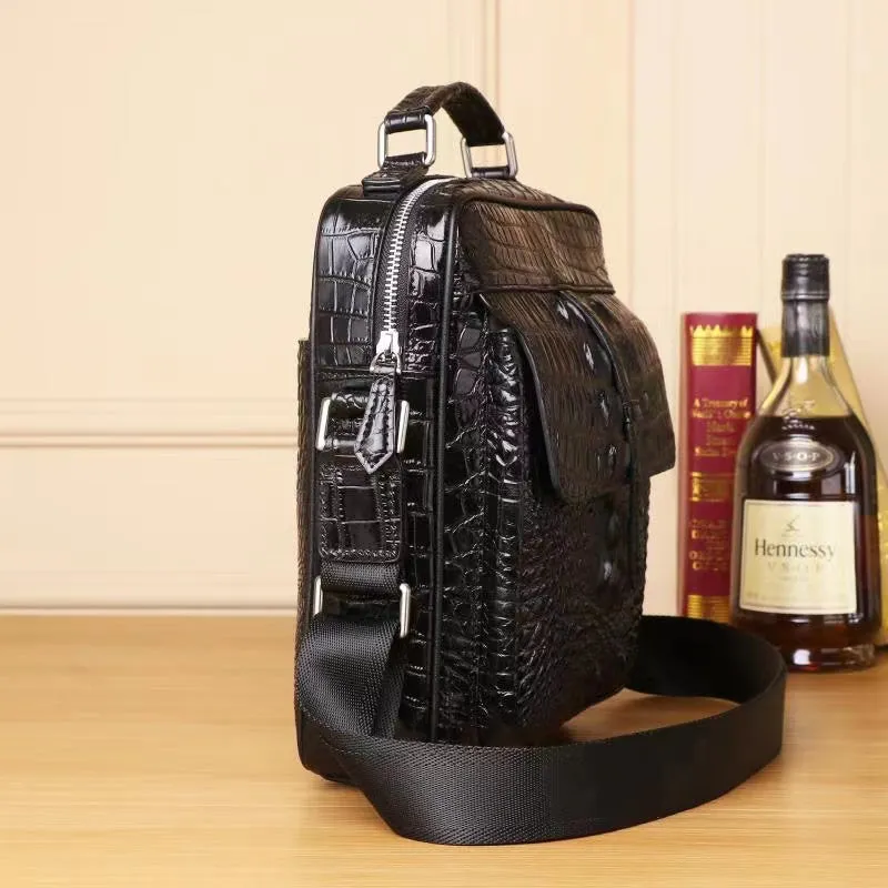 Dakar Crocodile Embossed Men's Satchel